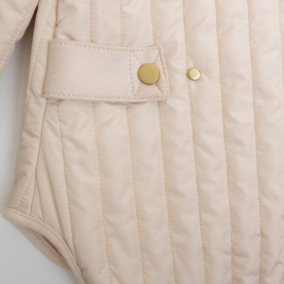 Banana Republic  Quilted Jacket Barn Water Resistant Ivory - Picture 11 of 16